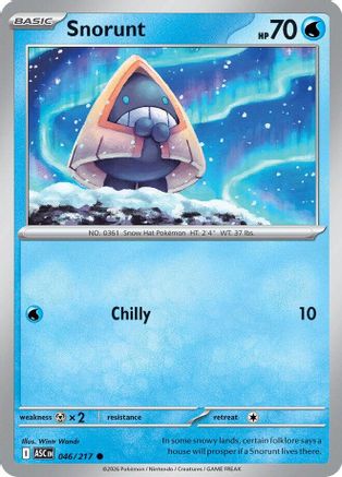 Image of Snorunt 046/217  - Reverse Holofoil ME Ascended Heroes - Common