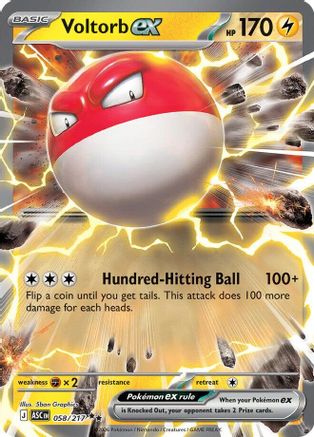 Image of Voltorb ex (058/217) [Mega Evolution: Ascended Heroes]