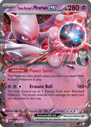 Image of Team Rocket's Mewtwo ex (079/217) [Mega Evolution: Ascended Heroes]
