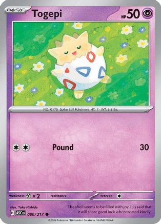 Image of Togepi (080/217) [Mega Evolution: Ascended Heroes]