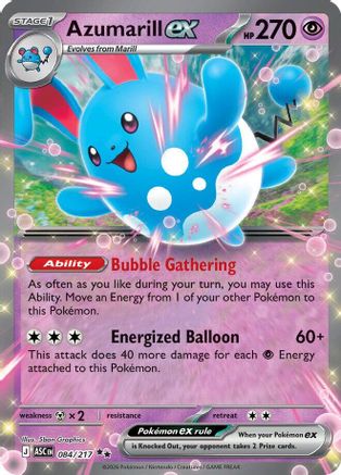 Image of Azumarill ex (084/217) [Mega Evolution: Ascended Heroes]