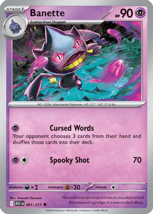 Image of Banette (091/217) [Mega Evolution: Ascended Heroes]