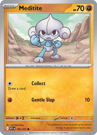 Image of Meditite (103/217) [Mega Evolution: Ascended Heroes]