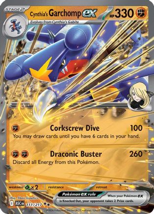 Image of Cynthia's Garchomp ex (111/217) [Mega Evolution: Ascended Heroes]