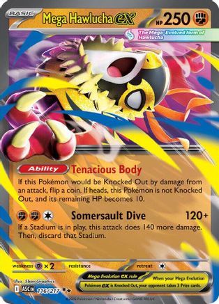 Image of Mega Hawlucha ex (116/217) [Mega Evolution: Ascended Heroes]