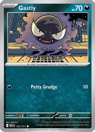 Image of Gastly (123/217) [Mega Evolution: Ascended Heroes]