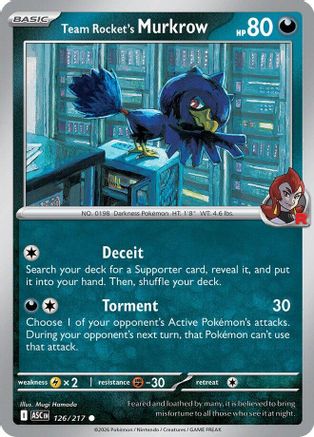 Image of Team Rocket's Murkrow (126/217) [Mega Evolution: Ascended Heroes]