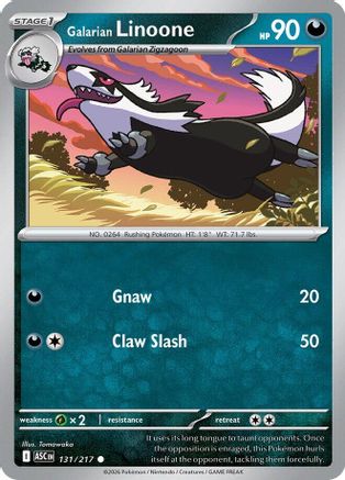 Image of Galarian Linoone (131/217) [Mega Evolution: Ascended Heroes]
