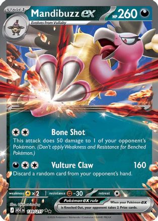 Image of Mandibuzz ex (139/217) [Mega Evolution: Ascended Heroes]