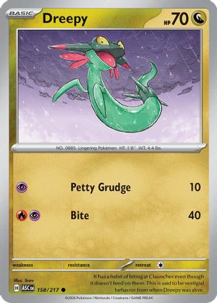 Image of Dreepy (158/217) [Mega Evolution: Ascended Heroes]