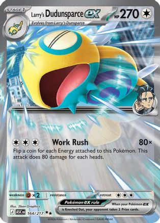 Image of Larry's Dudunsparce ex (164/217) [Mega Evolution: Ascended Heroes]