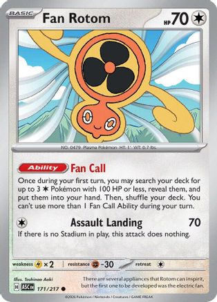 Image of Fan Rotom (171/217) [Mega Evolution: Ascended Heroes]