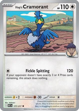 Image of Hop's Cramorant (177/217) [Mega Evolution: Ascended Heroes]