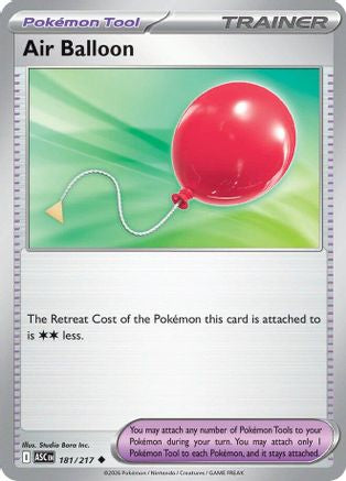 Image of Air Balloon 181  - Reverse Holofoil ME Ascended Heroes - Uncommon