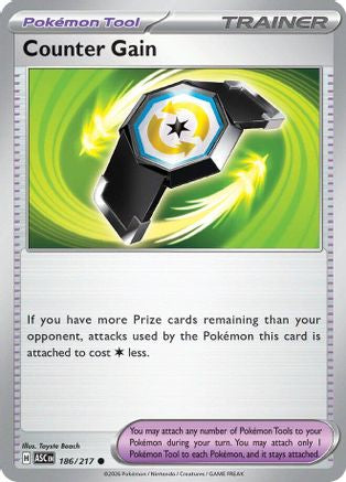 Image of Counter Gain 186/217  - Reverse Holofoil ME Ascended Heroes - Common