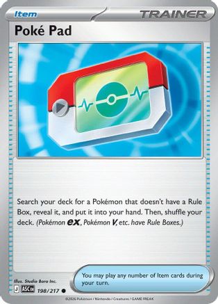 Image of Poke Pad 198  - Reverse Holofoil ME Ascended Heroes - Common