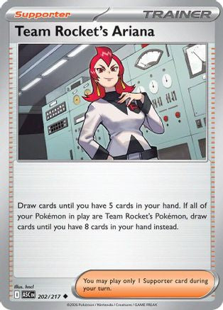 Image of Team Rocket's Ariana 202  - Reverse Holofoil ME Ascended Heroes - Uncommon