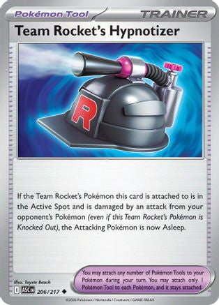 Image of Team Rocket's Hypnotizer 206  - Reverse Holofoil ME Ascended Heroes - Uncommon