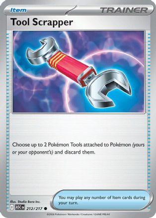 Image of Tool Scrapper 212  - Reverse Holofoil ME Ascended Heroes - Common