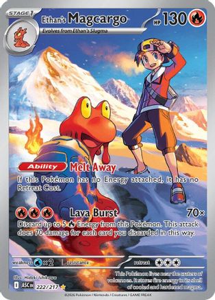 Image of Ethan's Magcargo (222/217) [Mega Evolution: Ascended Heroes]