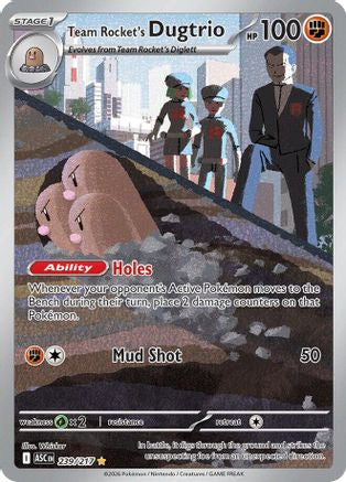 Image of Team Rocket's Dugtrio (239/217) [Mega Evolution: Ascended Heroes]