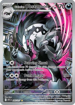 Image of Galarian Obstagoon (245/217) [Mega Evolution: Ascended Heroes]