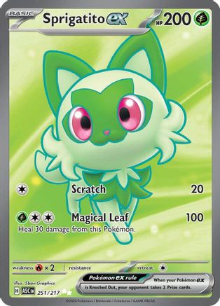 Image of Sprigatito ex (251/217) [Mega Evolution: Ascended Heroes]
