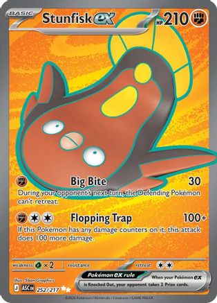 Image of Stunfisk ex (252/217) [Mega Evolution: Ascended Heroes]
