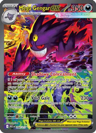 Image of Mega Gengar ex (284/217) [Mega Evolution: Ascended Heroes]