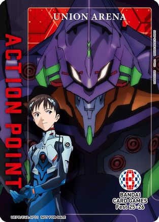 Image of Action Point Card (AP01) (Evangelion: New Theatrical Edition) (UEPR/BCV-AP01) - Union Arena Promotion Cards