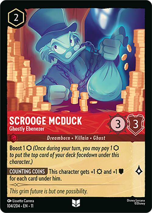 Image of Scrooge McDuck - Ghostly Ebenezer (104/204) [Winterspell]