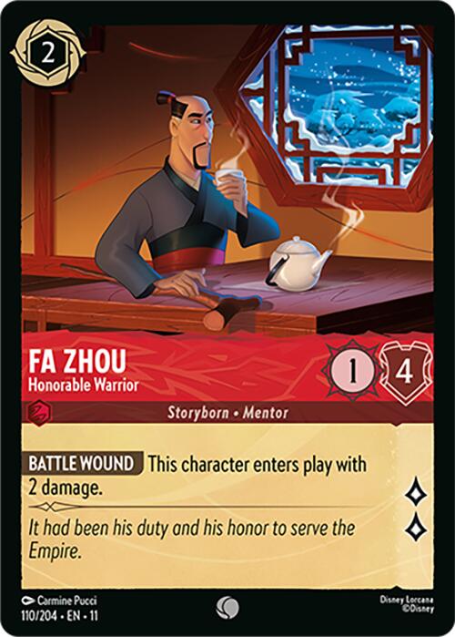 Image of Fa Zhou - Honorable Warrior (110/204) [Winterspell]