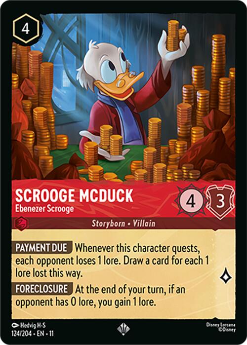 Image of Scrooge McDuck - Ebenezer Scrooge (124/204) [Winterspell]