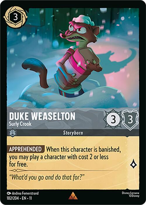 Image of Duke Weaselton - Surly Crook (182/204) [Winterspell]