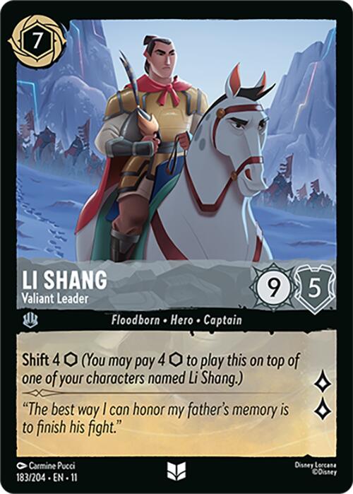 Image of Li Shang - Valiant Leader (183/204) [Winterspell]