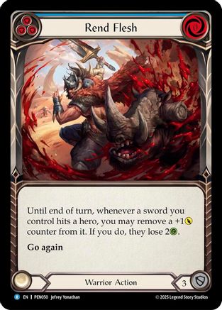 Image of Rend Flesh (Blue) (Regular) [PEN050] (Compendium of Rathe)