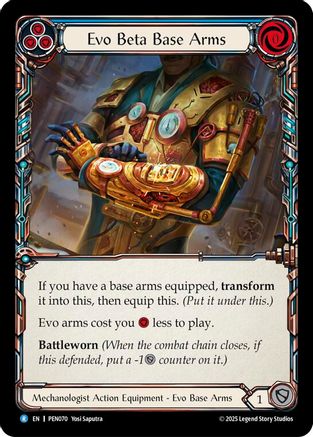 Image of Evo Beta Base Arms (Blue) (Regular) [PEN070] (Compendium of Rathe)