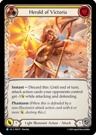 Image of Herald Of Victoria (Yellow) (Regular) [PEN177] (Compendium of Rathe)