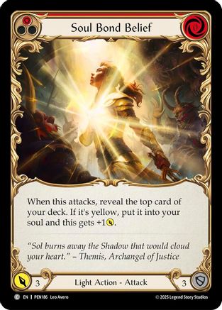 Image of Soul Bond Belief (Red) (Regular) [PEN186] (Compendium of Rathe)