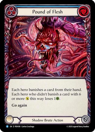 Image of Pound Of Flesh (Blue) (Regular) [PEN189] (Compendium of Rathe)