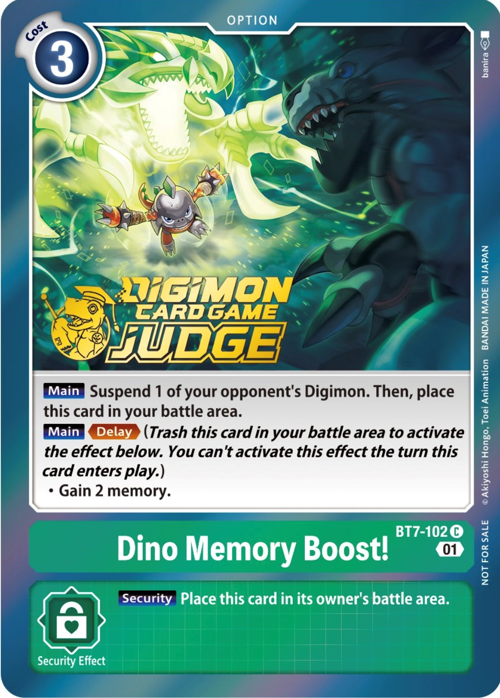 Image of Dino Memory Boost! [BT7-102] (Judge Pack 3) [Next Adventure Promos]