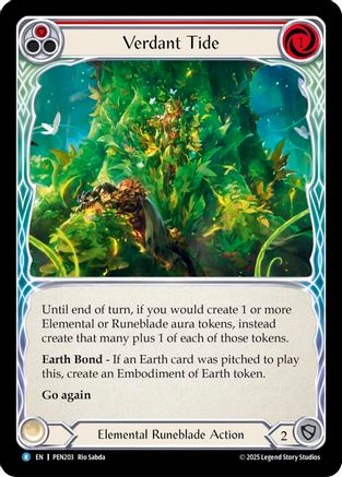 Image of Verdant Tide (Red) (Regular) [PEN203] (Compendium of Rathe)