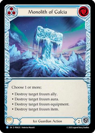 Image of Monolith Of Galcia (Blue) (Regular) [PEN225] (Compendium of Rathe)