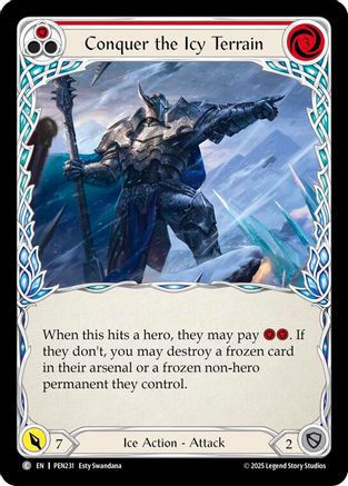 Image of Conquer The Icy Terrain (Red) (Regular) [PEN231] (Compendium of Rathe)