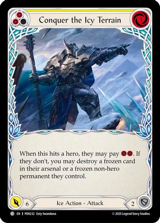 Image of Conquer The Icy Terrain (Yellow) (Regular) [PEN232] (Compendium of Rathe)
