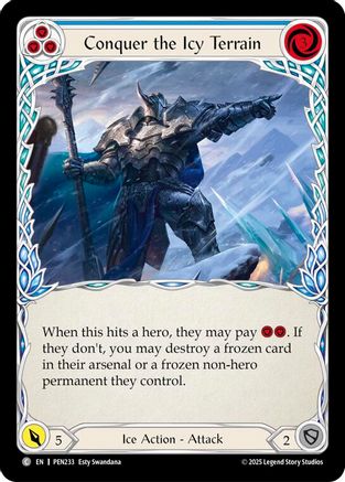 Image of Conquer The Icy Terrain (Blue) (Regular) [PEN233] (Compendium of Rathe)