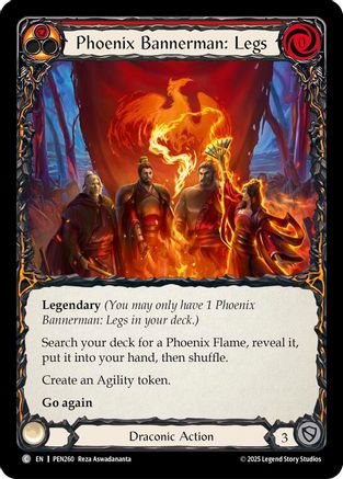 Image of Phoenix Bannerman Legs (Red) (Regular) [PEN260] (Compendium of Rathe)