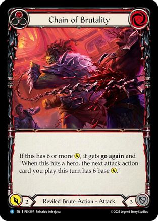 Image of Chain Brutality (Red) (Regular) [PEN297] (Compendium of Rathe)