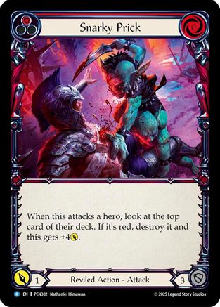 Image of Snarky Prick (Red) (Regular) [PEN302] (Compendium of Rathe)