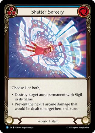 Image of Shatter Sorcery (Blue) (Regular) [PEN330] (Compendium of Rathe)